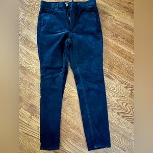 Black Loft Velvet Skinny Jeans